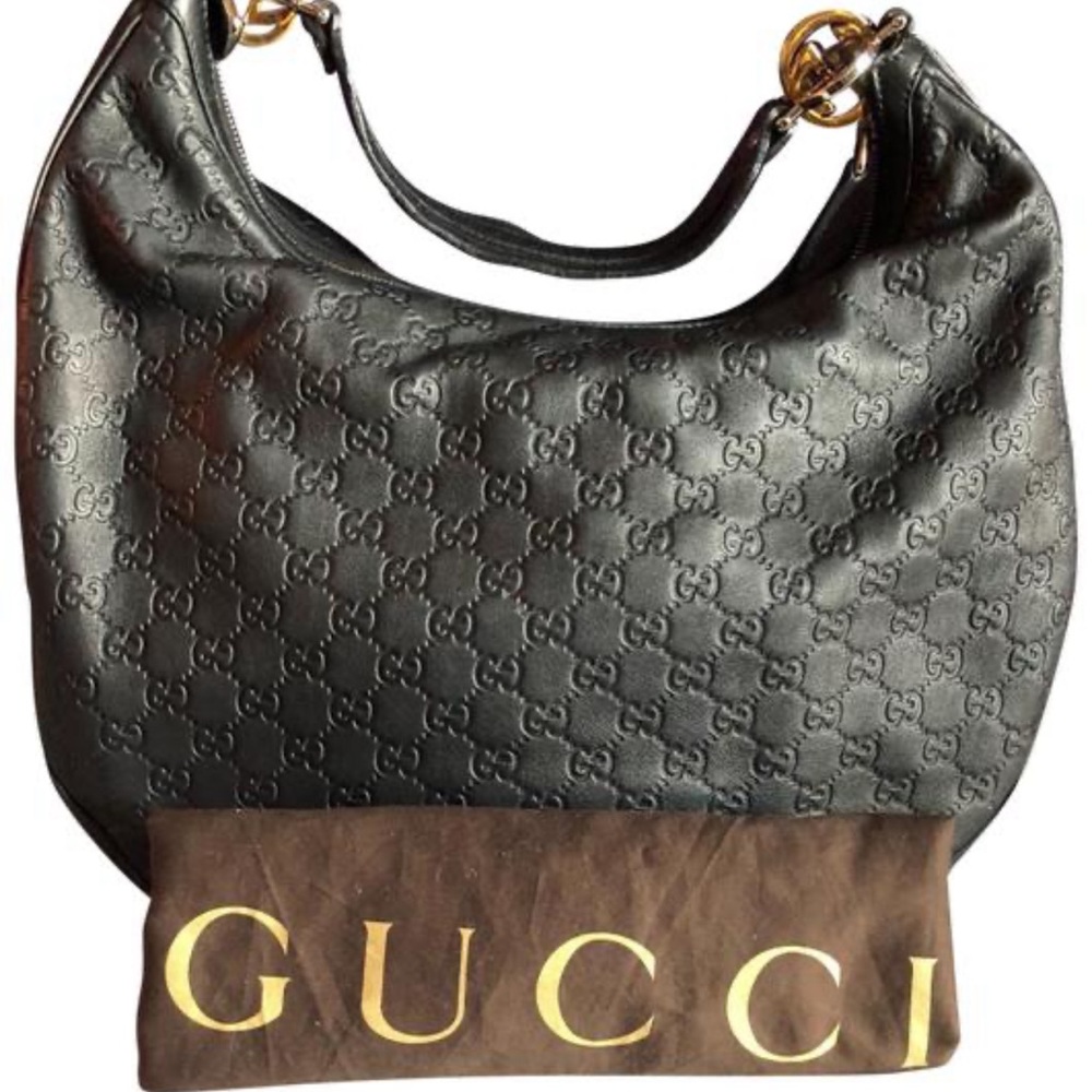 Black Gucci shoulder bag